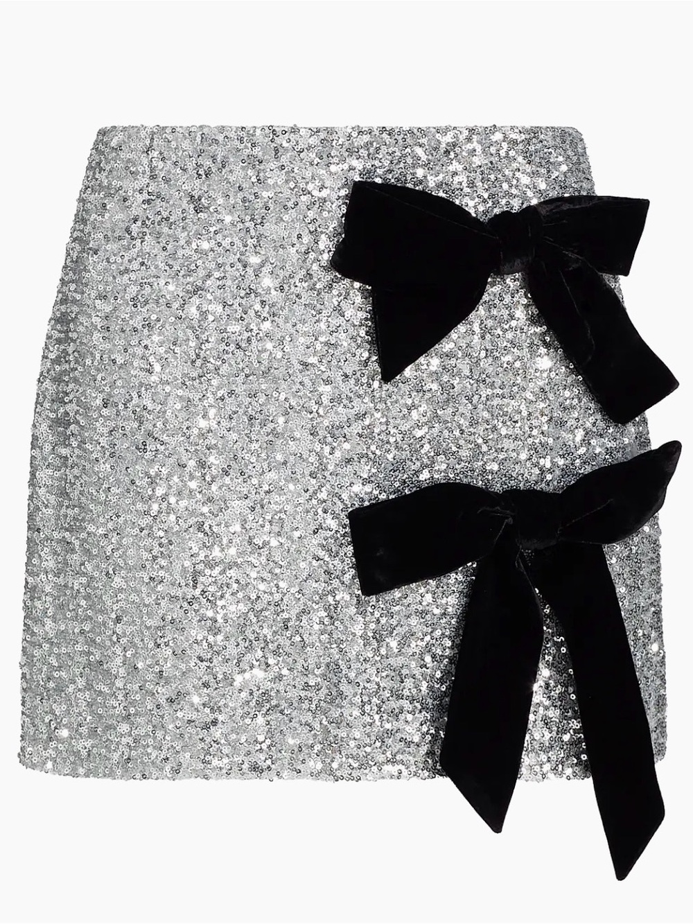 Milly Rhea Sequined Bow Tie Miniskirt NWT size 10